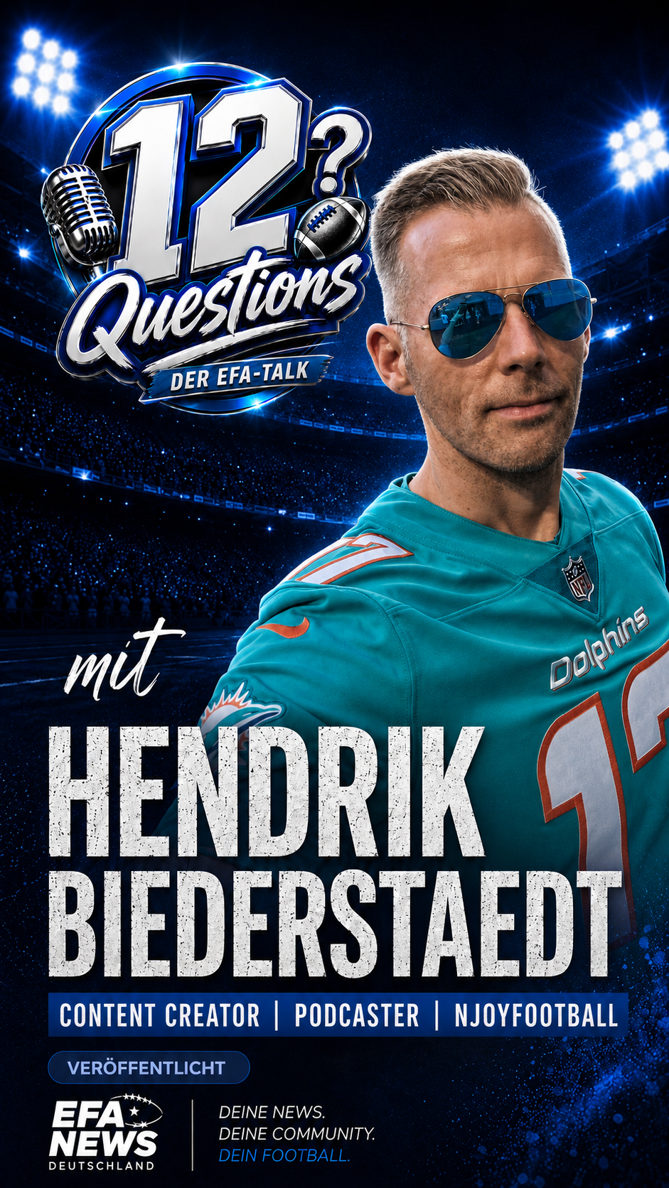 12 Questions – 12 Questions – Der EFA-Talk mit Hendrik Biederstaedt / njoyFootball
