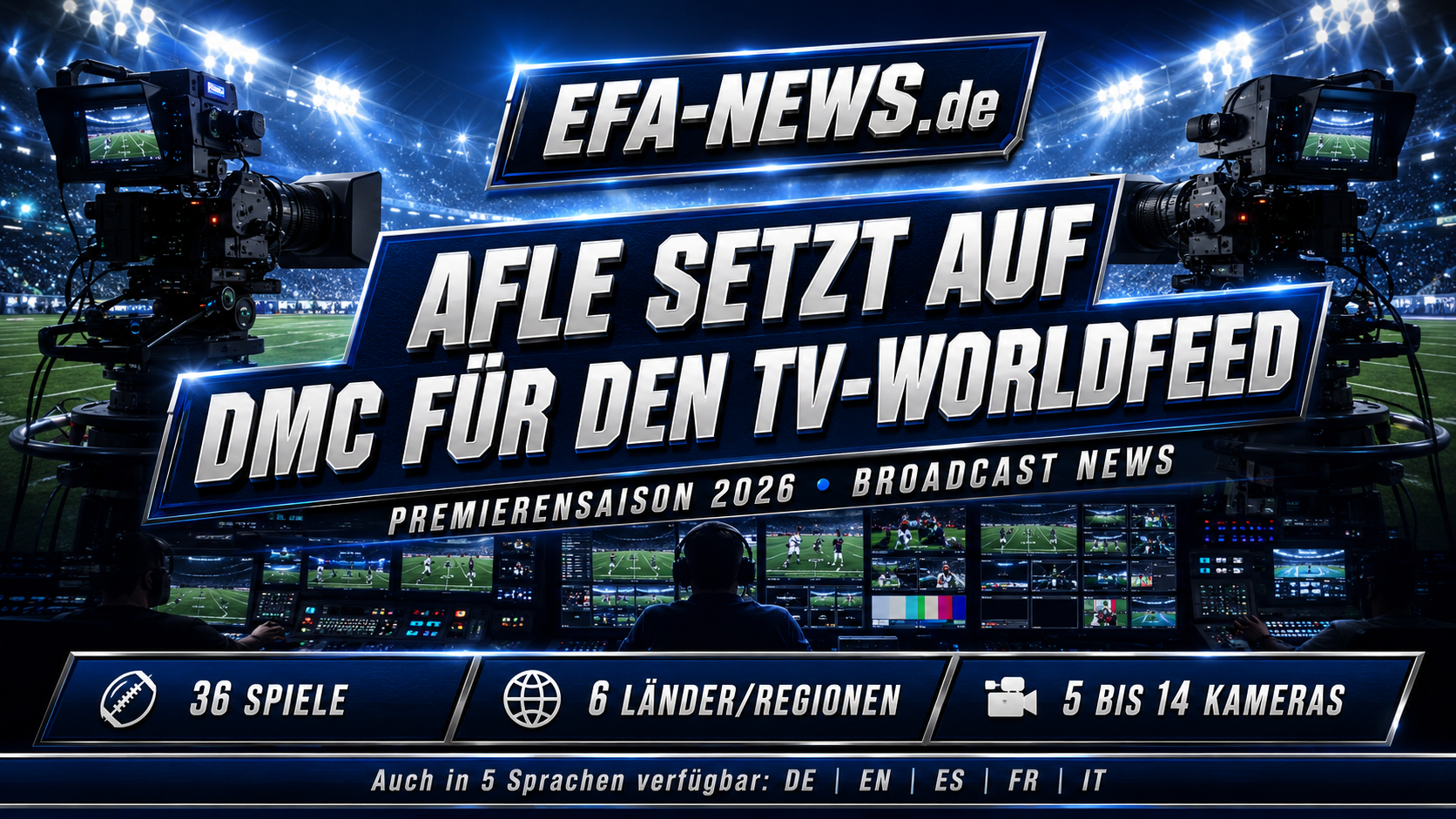 AFLE setzt auf DMC für den TV-Worldfeed – EFA-NEWS.de