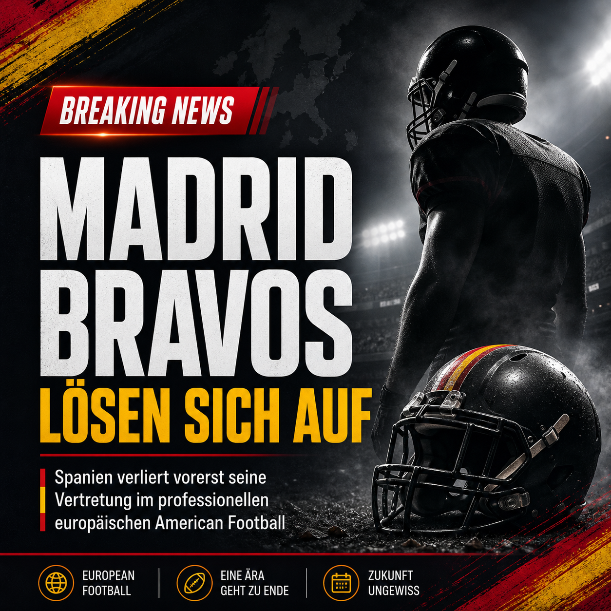 Madrid Bravos lösen sich auf – Spanien verliert sein Profi-Team im europäischen Football – EFA-NEWS.de