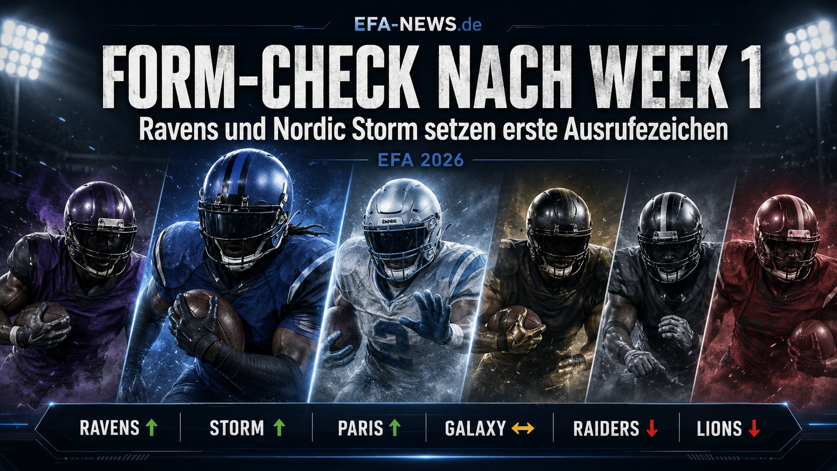 Form-Check nach Week 1: Ravens und Nordic Storm setzen erste Ausrufezeichen – EFA-NEWS.de