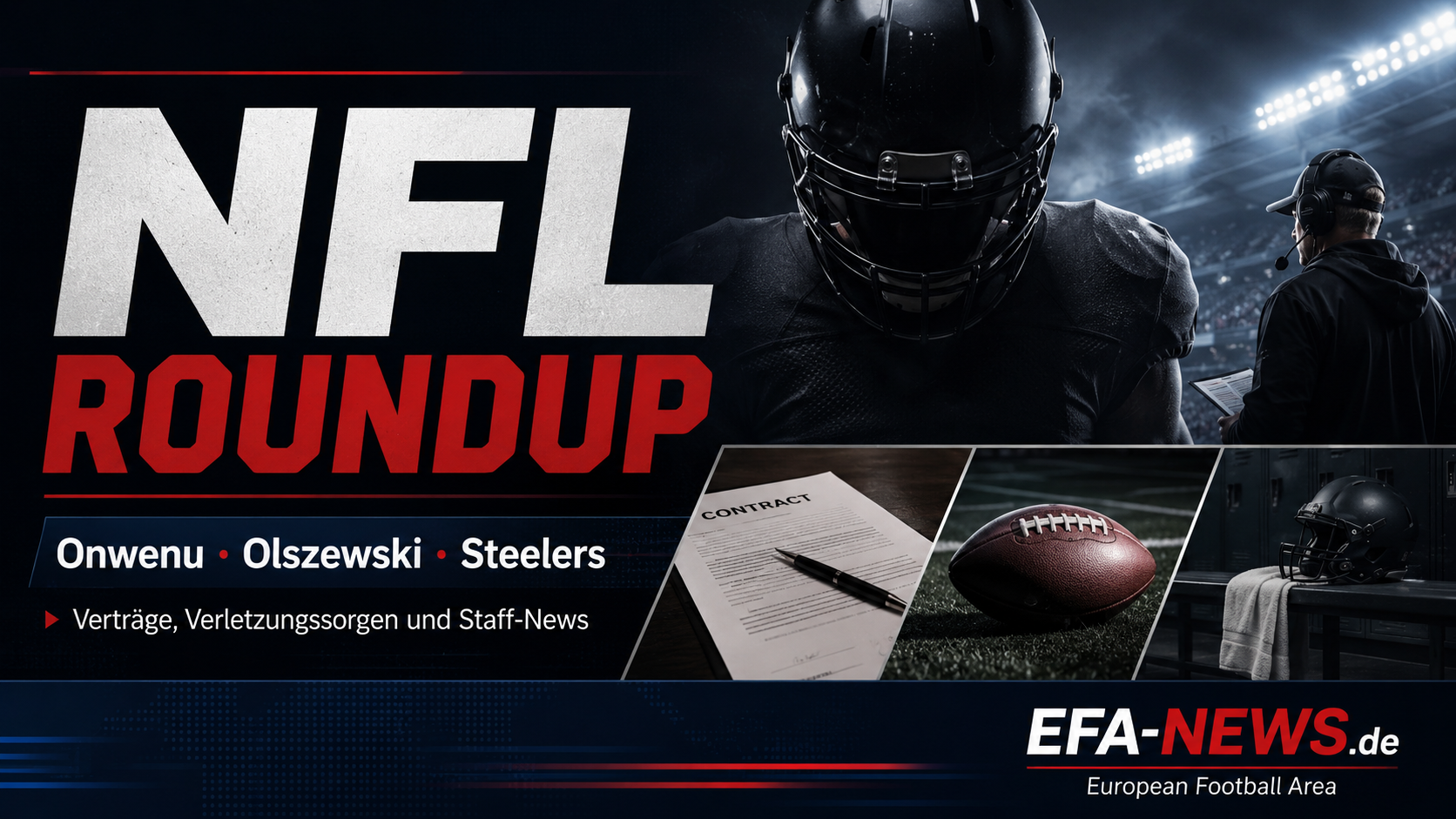 NFL-Roundup: Onwenu-Deal, Giants-Sorge und Steelers-Trennung – EFA-NEWS.de