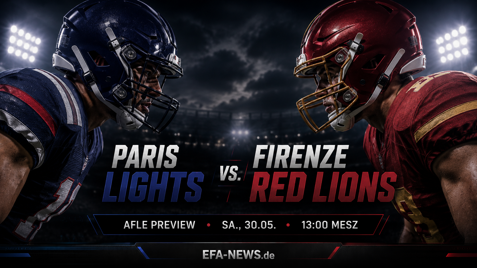 Paris Lights gegen Firenze Red Lions: Wer findet schneller seinen Rhythmus? – EFA-NEWS.de