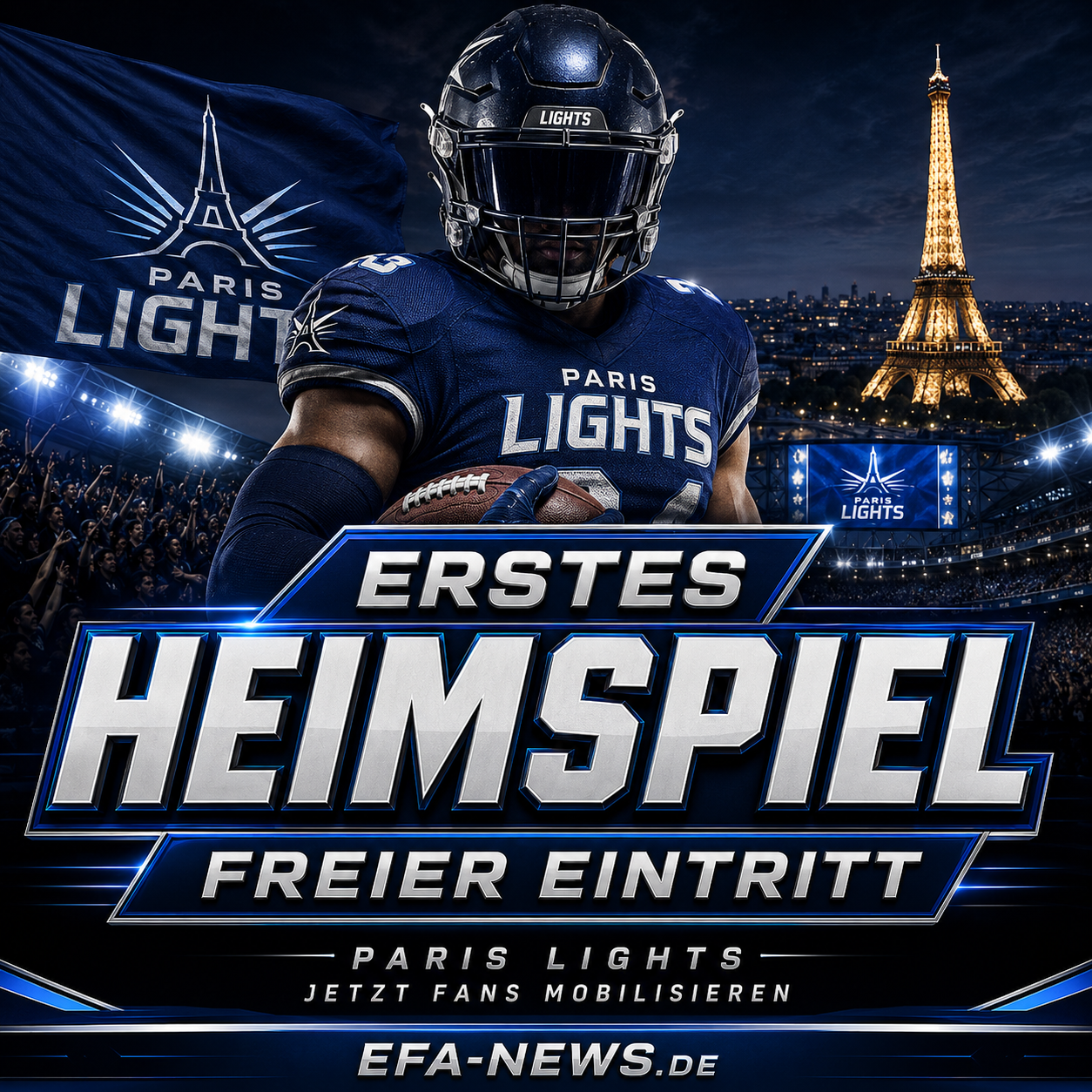 Historisches Heimspiel: Paris Lights öffnen die Türen kostenlos für alle Fans – EFA-NEWS.de