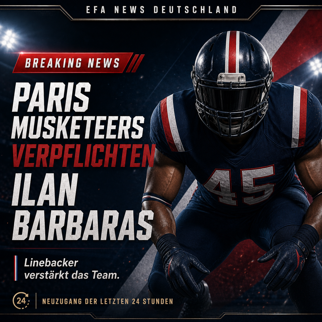Paris Musketeers holen Ilan Barbaras – EFA-NEWS.de